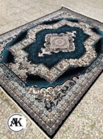 فرش 700 شانه چشمه سرمه ای با نخ اکریلیک (6)