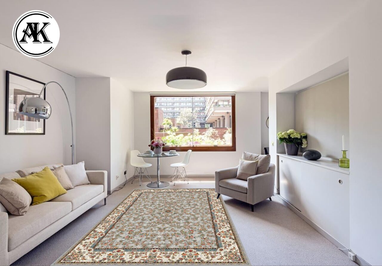 شبیه‌سازی فرش 700 شانه آرمیتا فیلی پالت دلفینی