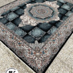 فرش 700 شانه نیلوفر سرمه‌ای پالت فیلی (1)