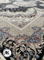 فرش 700 شانه کتیبه سرمه‌ای پالت دلفینی (1)