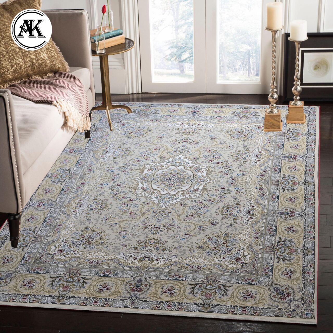 شبیه‌سازی فرش 1500 شانه باغ بهشت کرم