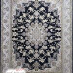 عکس ژورنالی فرش 1500 شانه بهار سرمه‌ای