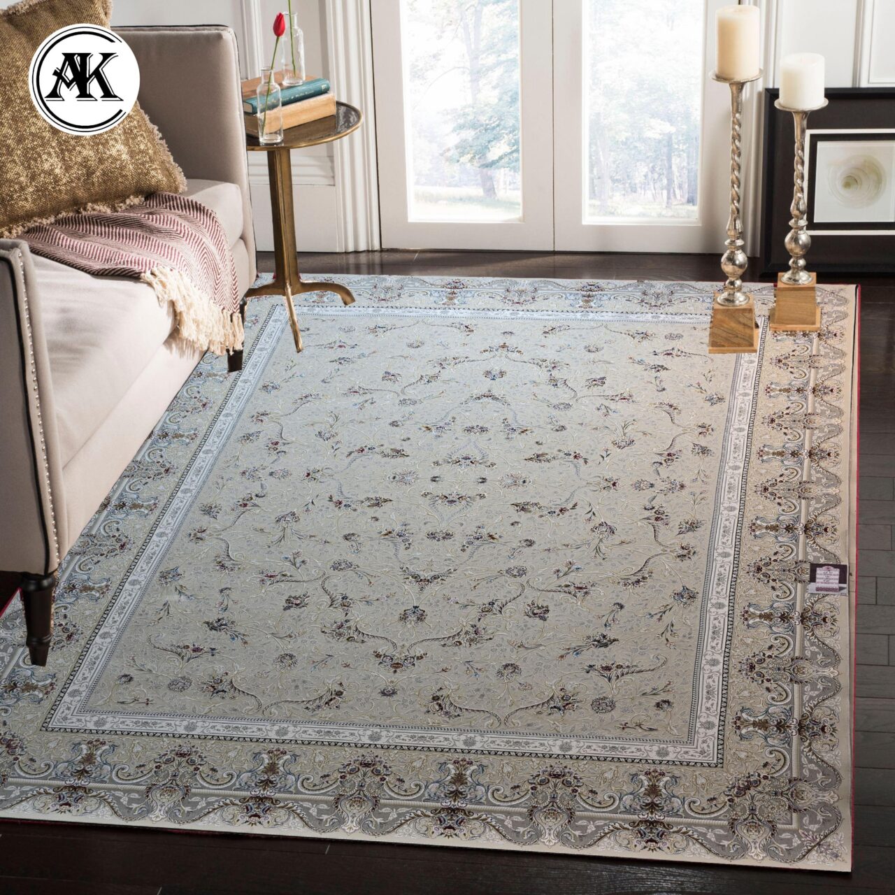 شبیه‌سازی فرش 1500 شانه دیبا کرم