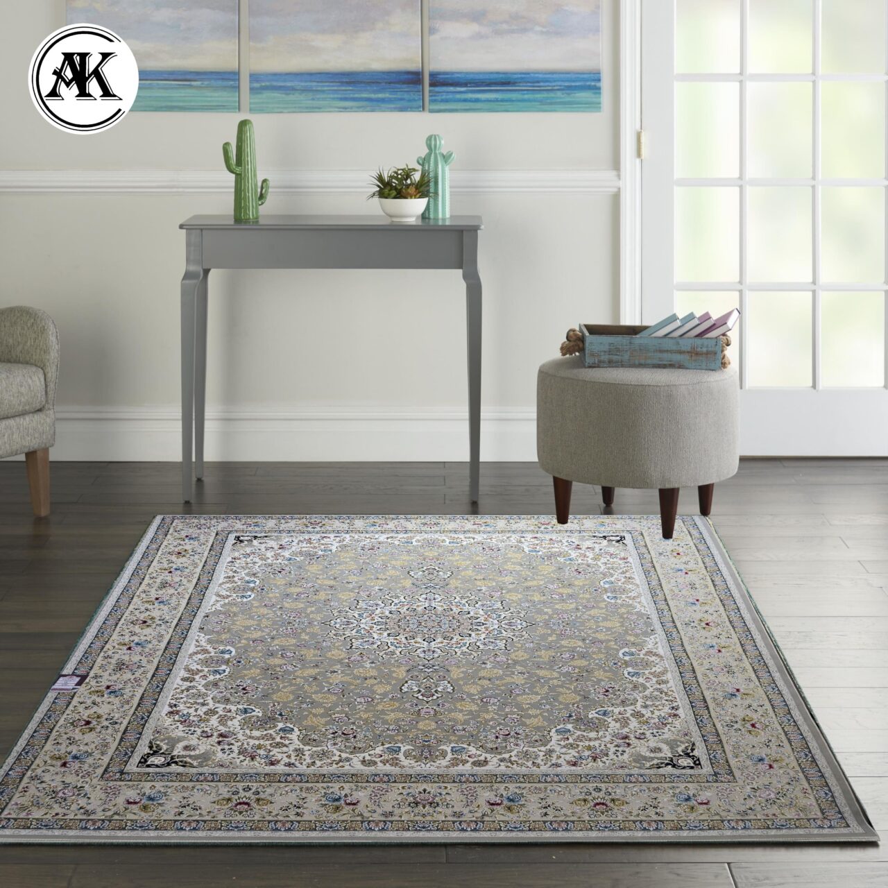 شبیه‌سازی فرش 1500 شانه ماهان نقره‌ای