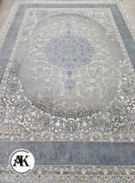 فرش 1200 شانه آبالون آبی گل برجسته (1)