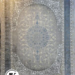 فرش 1200 شانه آبالون آبی گل برجسته (2)