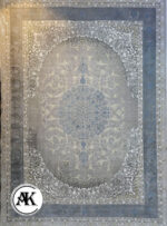 فرش 1200 شانه آبالون آبی گل برجسته (2)