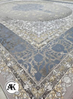 فرش 1200 شانه آبالون آبی گل برجسته (3)