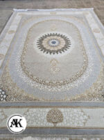 فرش 1200 شانه صدرا بژ گل برجسته (1)