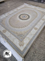 فرش 1200 شانه صدرا بژ گل برجسته (3)
