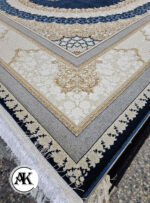 فرش 1200 شانه صدرا سرمه‌ای گل برجسته (2)