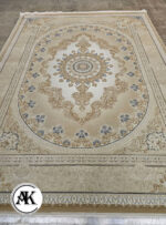 فرش 1200 شانه کارن بژ گل برجسته (2)