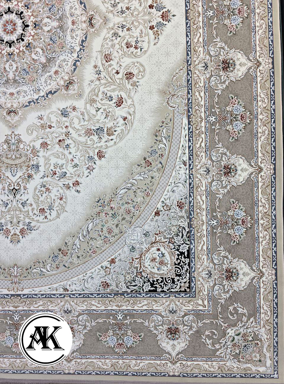 فرش 1200 شانه کد 2313 گل برجسته (2)