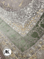 فرش 1200 شانه آبالون سبز گل برجسته (1)