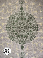 فرش 1200 شانه آبالون سبز گل برجسته (2)