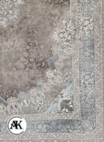 فرش 1200 شانه ترمه آبی گل برجسته (1)