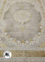 فرش 1200 شانه ترمه طلایی گل برجسته (4)