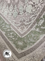فرش 1200 شانه مانیا سبز گل برجسته (5)