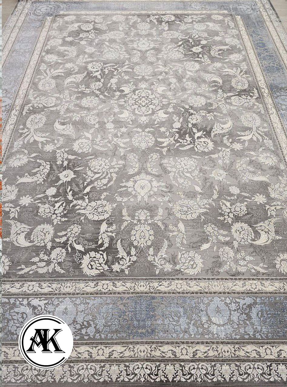 فرش 1200 شانه مدیسا آبی گل برجسته (3)