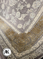 فرش 1200 شانه مدیسا طلایی گل برجسته (3)