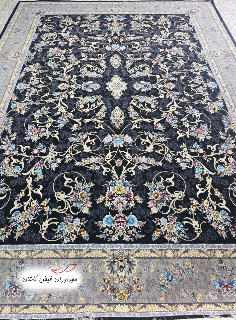 فرش 700 شانه بهار سرمه‌ای ورژن (3)