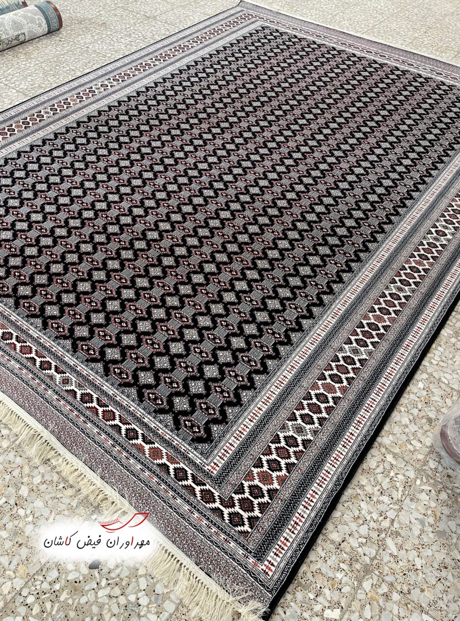 فرش 700 شانه ترکمن سرمه‌ای ورژن (3)