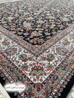 فرش 700 شانه گل مرغ سرمه‌ای ورژن (2)