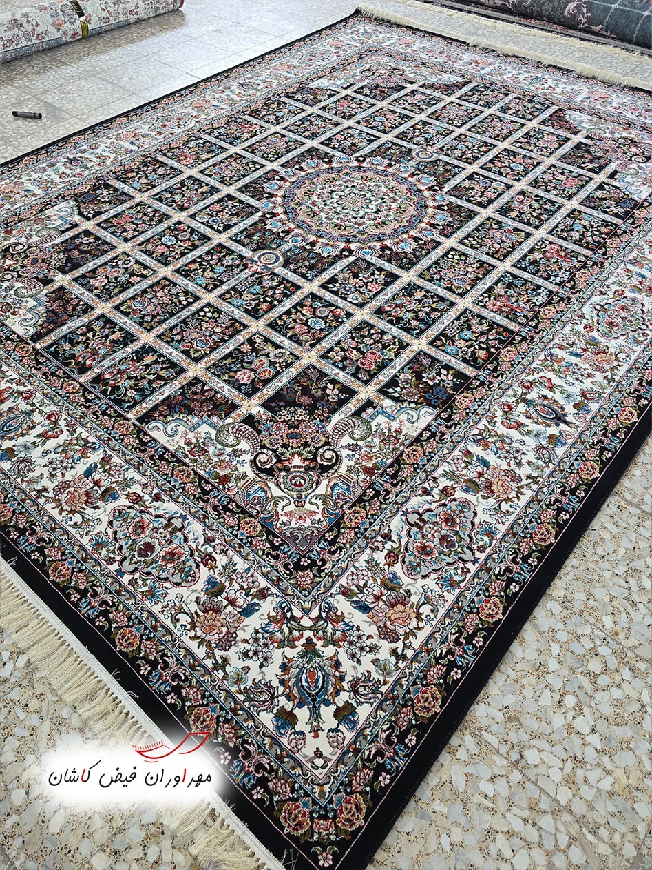 فرش 700 شانه گلسا سرمه‌ای ورژن (1)