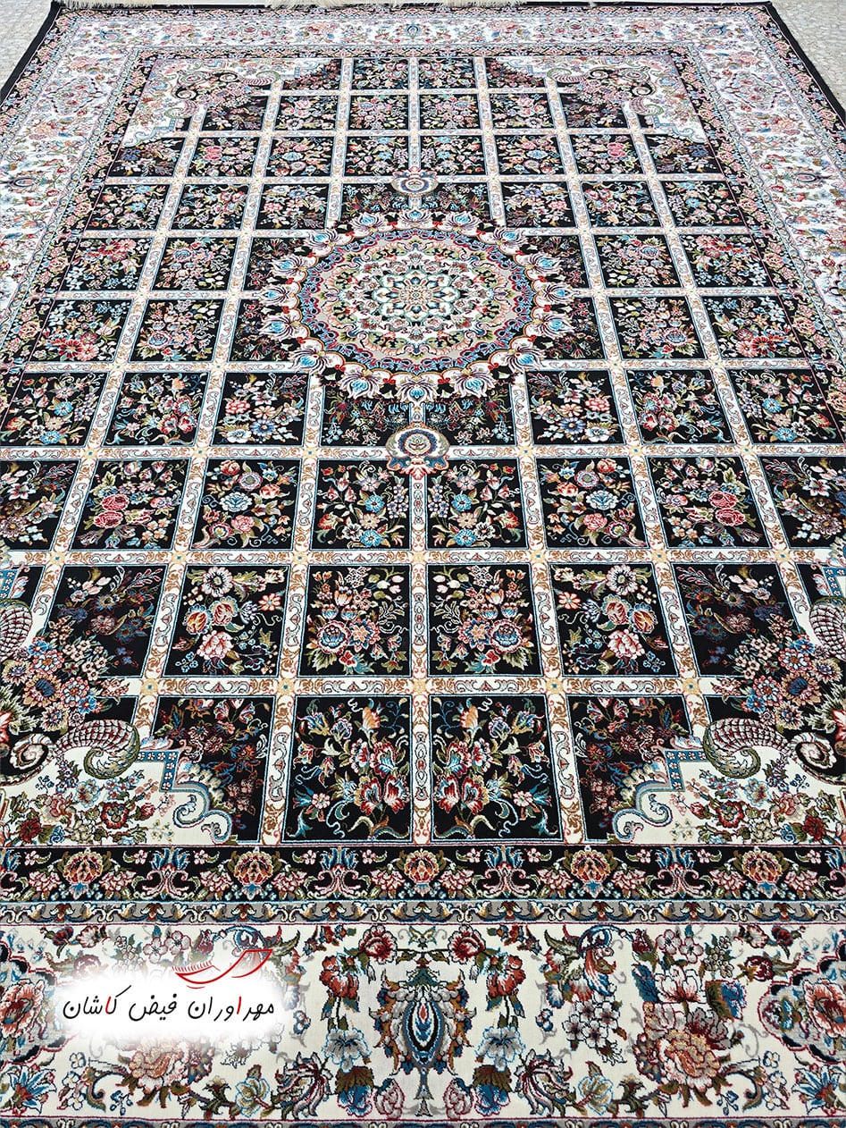 فرش 700 شانه گلسا سرمه‌ای ورژن (3)