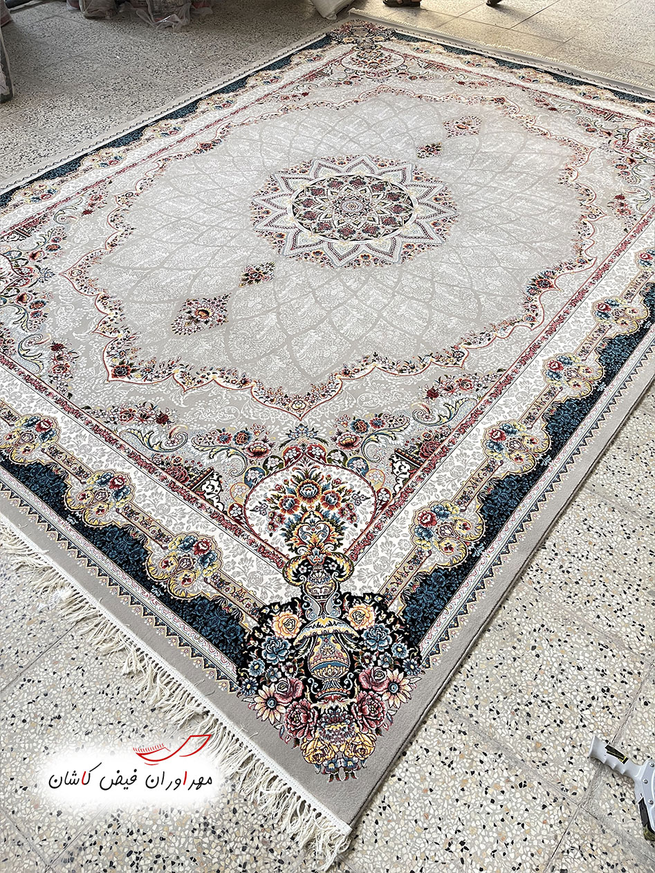 فرش 700 شانه آیسان فیلی با نخ اکریلیک (1)