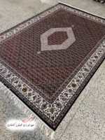 فرش 700 شانه بیجار سرمه‌ای با نخ اکریلیک (1)