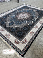 فرش 700 شانه چکاوک سرمه‌ای با نخ اکریلیک (1)
