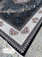 فرش 700 شانه چکاوک سرمه‌ای با نخ اکریلیک (2)