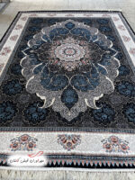 فرش 700 شانه چکاوک سرمه‌ای با نخ اکریلیک (3)
