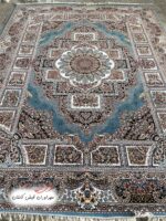 فرش 700 شانه حوض نقره آبی با نخ اکریلیک (3)
