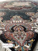 فرش 700 شانه پانیذ سرمه‌ای با نخ اکریلیک (2)