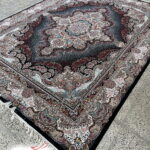 فرش 700 شانه ستاره سرمه‌ای با نخ اکریلیک (1)