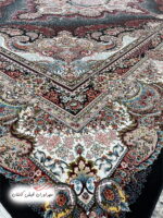 فرش 700 شانه ستاره سرمه‌ای با نخ اکریلیک (2)