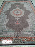 فرش 700 شانه شاه ماهی سرمه‌ای با نخ اکریلیک (3)